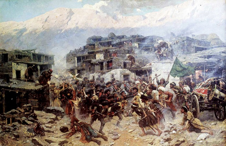 1859, лето — крупномасштабное наступление Барятинского. Уход Шамиля на Гуниб. 1859, лето — крупномасштабное наступление Барятинского. Уход Шамиля на Гуниб.